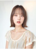 ナチュラル外はねミディスタイル
