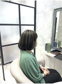 白髪ぼかし/白髪改善カラー/ショート/透明感カラー/脱白髪染め