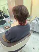 プールドゥマン 屯田(POUR DEMAIN)&nbsp;ショートウルフ×レッドインナー