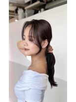 アマトウキョウ アユンチェ(AMA TOKYO×AYUNCHE)&nbsp;韓国ヘア　2wayバング  レイヤーカット くびれヘア  顔周り