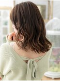 ■細めハイライト毛先パーマ小顔ロングウルフ401-3戸頭20代30代