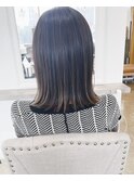 切りっぱなしボブ×ハイライト
