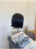 金沢八景ショートボブ丸みショートイルミナカラー顔周りレイヤー