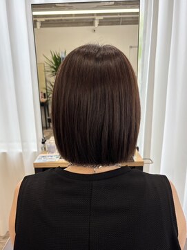 ウイ バイ ファースト 北四番丁店(u'i by first) 髪質改善ストレート×切りっぱなしボブ