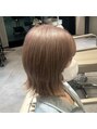 ボンドストーリーホワイト(BondStory White)&nbsp;pink beige×bob hair