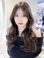 アイティーバイアルバム 北千住店(IT by ALBUM)&nbsp;ロング顔周りレイヤー前髪カット韓国ヘア_F0690