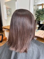 サロンレイビューティー(SALON Leh BEAUTY)&nbsp;【Leh】白髪を染めない白髪染め、完成のピンクベージュ