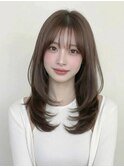 韓国レイヤー/ハッシュカット/春カラーブリーチなしp越谷
