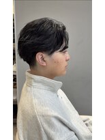 アヴァンス 広島本通店(AVANCE.)&nbsp;ニュアンスパーマ テーパーフェード センターパート