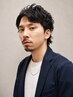 《トップにボリュームを》メンズ カット ＋ ポイントパーマ　￥8,500
