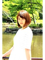 ビークラッシー(b-classy)&nbsp;大人可愛い×グレージュアッシュ☆ラウンドボブ