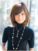 《AFLOATディル裕二朗》トップにボリューム小顔に似合わせヘア