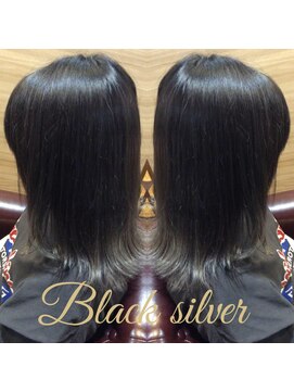 ヘアーメイク トレコローリ(hair make trecolori) 【trecolori】ブラックシルバー