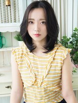 ジュレベール(JurerBelle) 【ジュレべール松田】大人センターパートクールこなれミディ
