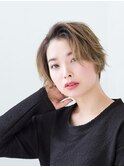 クセ毛風ショート×マーメイドアッシュ
