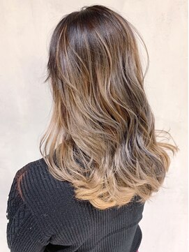 アイティー バイ アルバム 浦和店(IT by ALBUM) ハイローライト_ココアブラウンフリンジウェーブ_ba299813