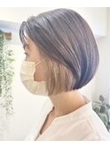 ミニボブ×インナーカラー