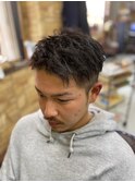 ツーブロックツイストパーマ