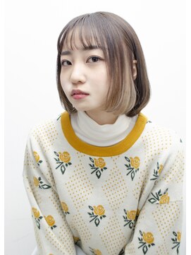 フィカ(fika) fika　ミニボブ　ミルクティー　インナーカラー