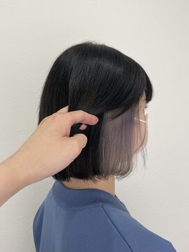 シエル 立川店(CIEL) パープルシルバー×ボブ【CIEL×maki】