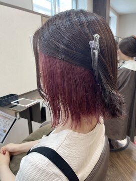 アプシー 三田駅前店(Apsee) インナーカラー/ベリーピンク