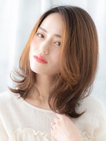 ドクターズ サロン ラブ(Dr's Salon LAB)&nbsp;外国人風ハイトーンカラー外ハネくびれロブe古河20代30代40代