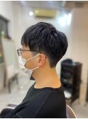 【soy-kufu】MEN'S HAIRアッシュブラックカルマパーマ