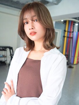 アンジェリカ 大和八木店(ANGELICA) ANGELICA うる艶外ハネ カーキベージュ