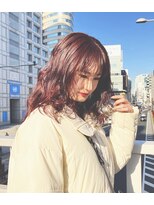 ミドル(MIDDLE)&nbsp;ミディアムパーマ/暖色カラー/パーマ/府中駅/夜間/人気サロン