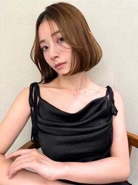 リル バイ ジルブラン(Lil by JIL BLAN) 前髪 こなれミディ イメチェン ウェーブパーマ 韓国マッシュ