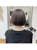大人垢抜けベージュボブ