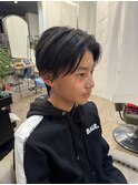 『京都 ルーナ』センターパート ナチュラル メンズ ウルフ