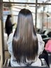 【どんな毛質も◎髪質改善"極"コース】+ダメージレスカラー ￥40,000