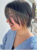 レイヤーボブ × インナーカラー**