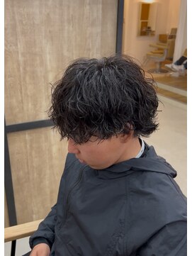 メンズギフト(men's GIFT) ツーブロックツイストスパイラルパーマメンズマッシュウルフ