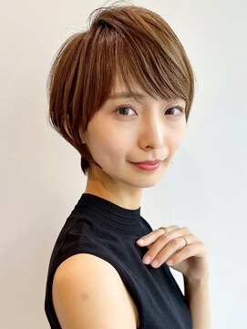 バンプ ギンザ(BUMP GINZA) 30代、40代/丸みくびれショートボブ×白髪染めハイライト/大宮