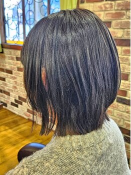 ウフヘアー(ufu hair)の写真/高い技術力でお客様に好評いただいているスタイリストがデザイン+モチ・再現性をアナタにご提案致します。