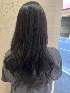 リアン アムール(Lien・amour hair make) 暗髪×巻き髪ロング