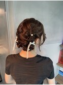 【ツインポニーテール】結婚式/卒業式/銀座/ヘアセット/アレンジ