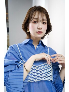 クィーンズガーデンバイケーツーギンザ(QUEEN’S GARDEN by K two GINZA) シルクレイヤーカット*くびれボブ*外ハネ*30代40代50代