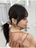 韓国ヘア　2wayバング &nbsp;レイヤーカット くびれヘア &nbsp;顔周り
