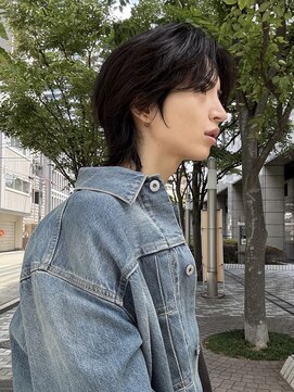 メンズサロン スライバイリアオオサカ(Sly By Ria OSAKA) ウルフ/毛流れ/センターパート/髪質改善縮毛矯正【梅田/大阪】