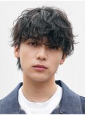 原宿シャドウパーマメンズカットラウンドマッシュウルフfifth