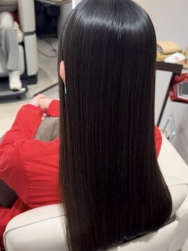縮毛矯正仕上がり