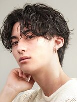 ゴールド 京都 三条(GOALD)&nbsp;無造作スパイラルパーマ強めセンターパート