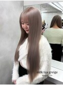 17154シルバーベージュホワイトブロンドブリーチルーツカラー