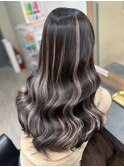 ホワイトメッシュブリーチカラーダブルカラーシールエクステ