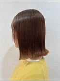 縮毛カットカラー