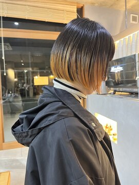 ミー(mii) 【mii】ボブ/グラデーション/オレンジ