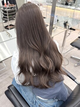 サンク 原宿 表参道(cinq) 表参道ミルクティーグレージュレイヤーカットヘーゼルベージュ